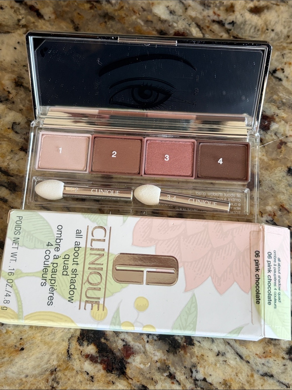 💕⚡️Clinique Pink Chocolate Eyeshadow Quad